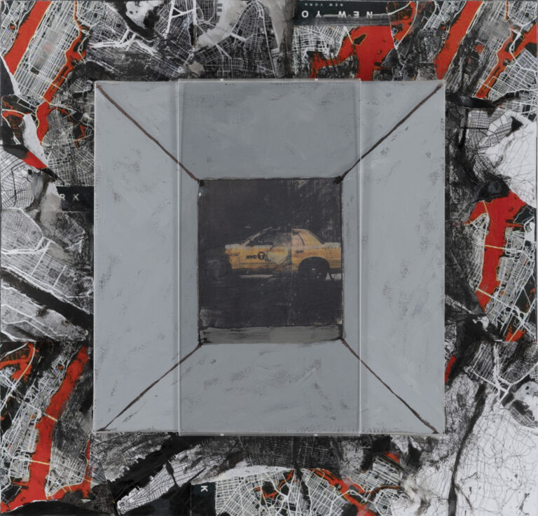 NY Taxi, 2016-2023, tecnica mista, 60x60 (1)