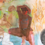 Tobacco worker, 200x140 cm, pigmenti a olio su tela, 2024