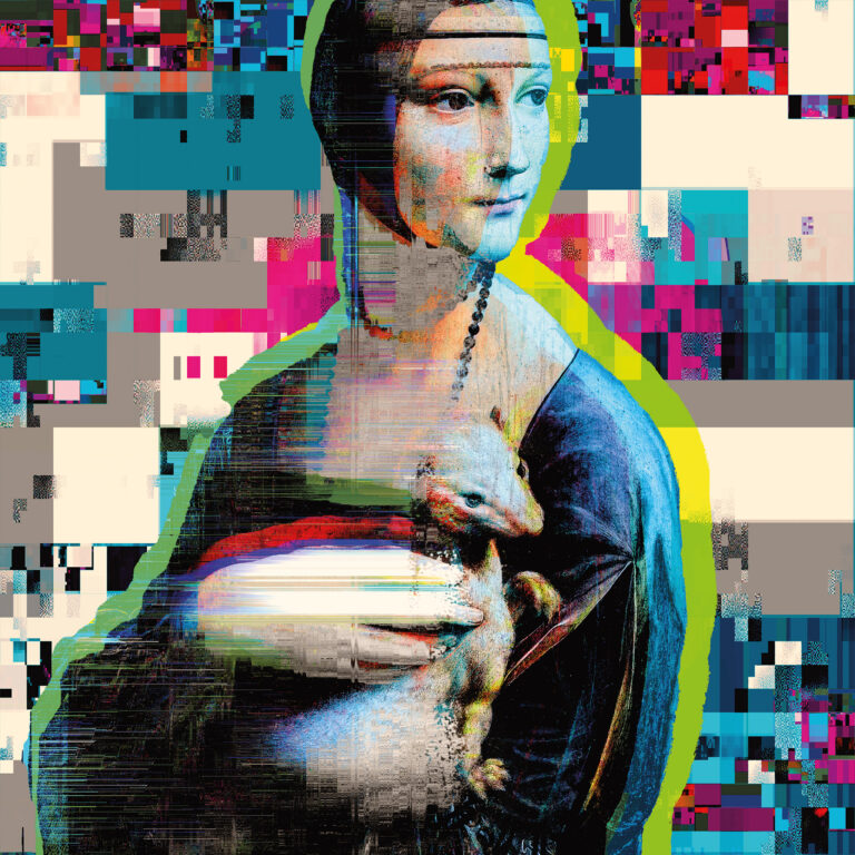 Dama con l'ermellino Glitch