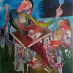 Il poeta, 2026, acrilico, 193x207